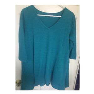 Fresh Produce Turquoise Cotton Top